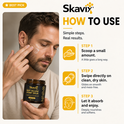 Skavix|Beef Tallow Honey Balm for Men🍯