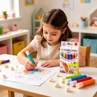 BBOJI Popcorn Pen – Fun 3D Bubble Popcorn Drawing Pen