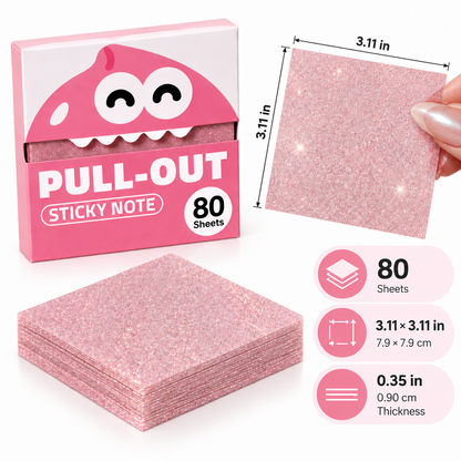 ✨ Glitter Sticky Notes 💖 Cute & Sparkly 📝