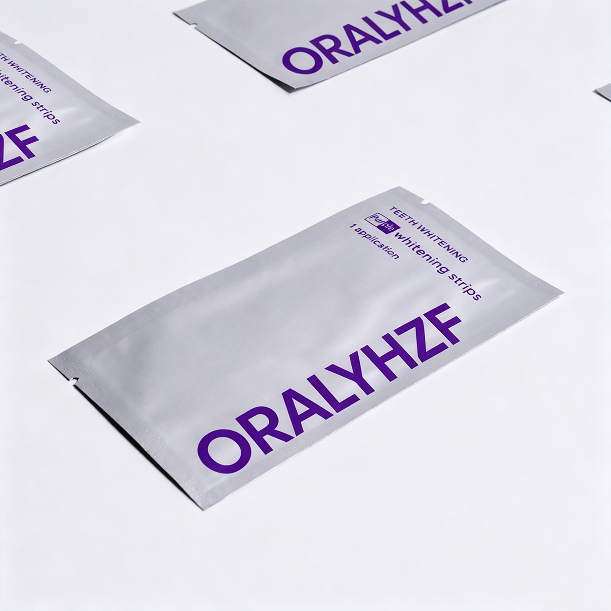 ORALYHZF Purple Whitening Strips – 30-Minute Low-Sensitivity Teeth Whitening