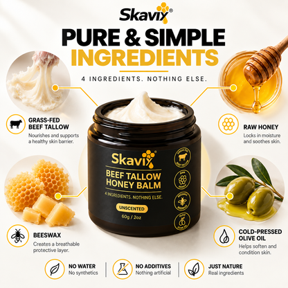Skavix|Beef Tallow Honey Balm for Men🍯