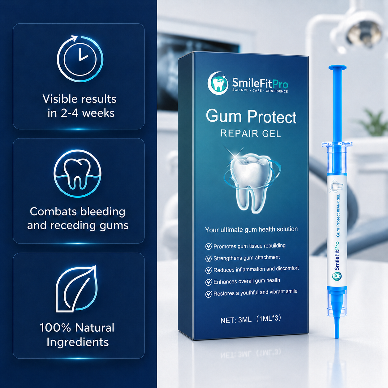 SmileFitPro™ Precision Gum Care Gel – Daily Support for Sensitive, Tender & Bleeding Gums