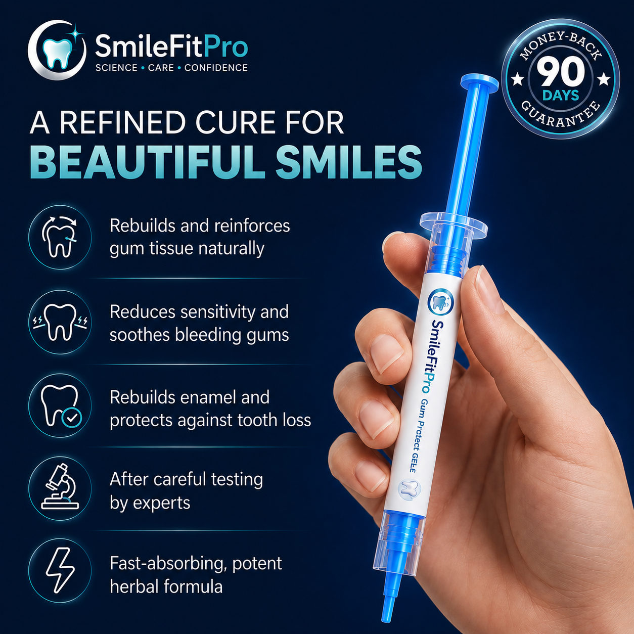 SmileFitPro™ Precision Gum Care Gel – Daily Support for Sensitive, Tender & Bleeding Gums
