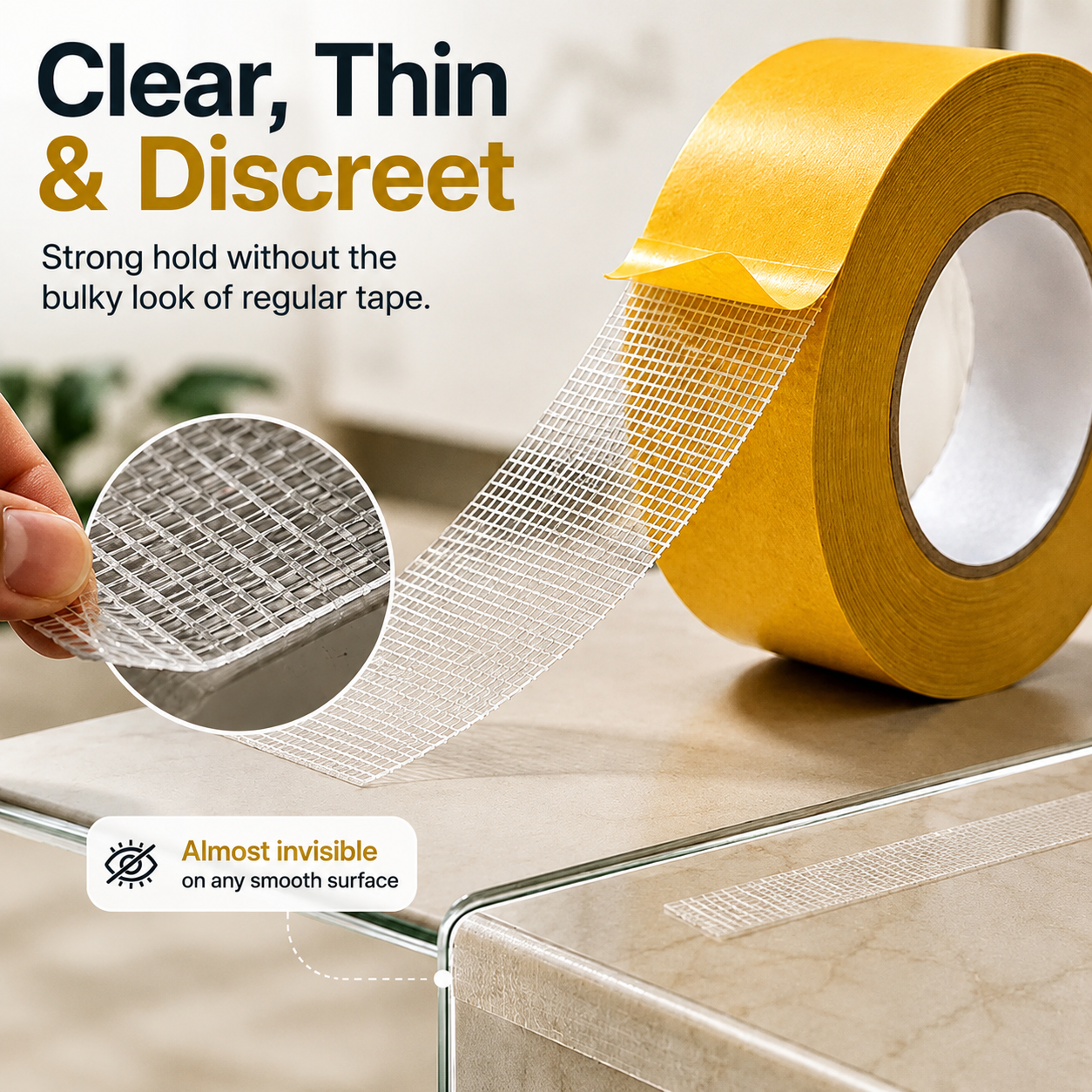 High-Tack Double-Sided Mesh Tape